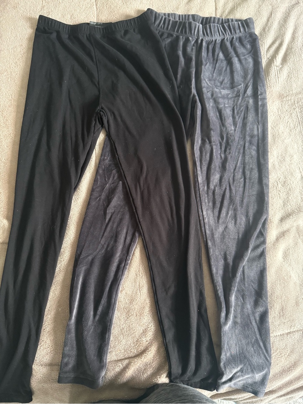 Black & Grey Leggings Set Size Small